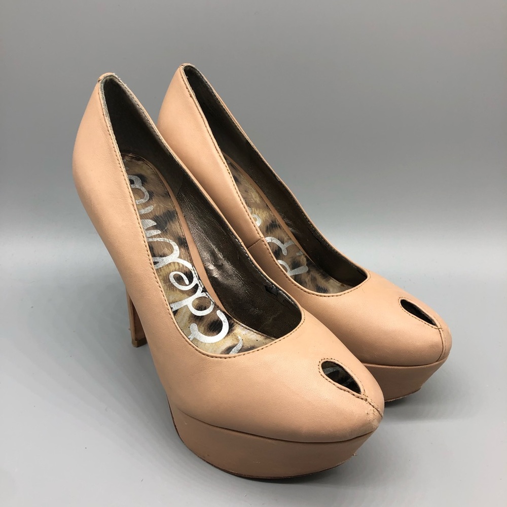 Sam Edelman nude platform pumps / heels /stilettos